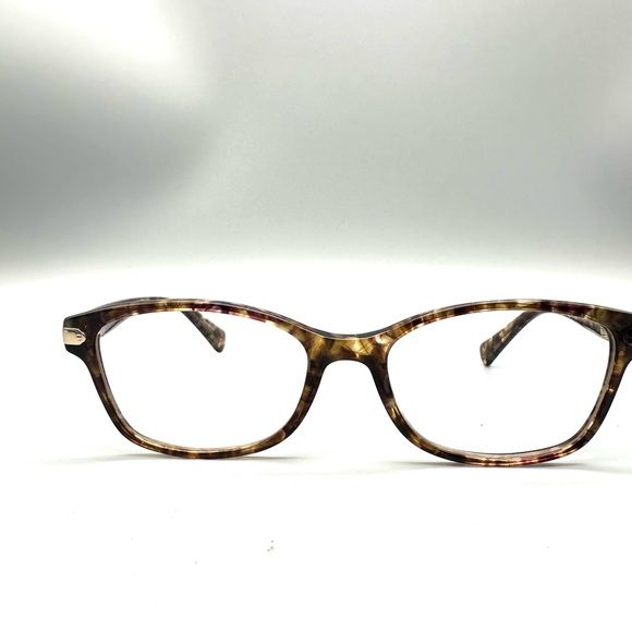 Coach HC 6065 5287 Confetti Light Brown Eyeglasses Frames 51-17-135 Flaw - Picture 2 of 7